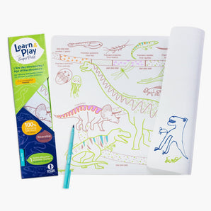 Tablemat set Age of the Dinosaurs Timeline