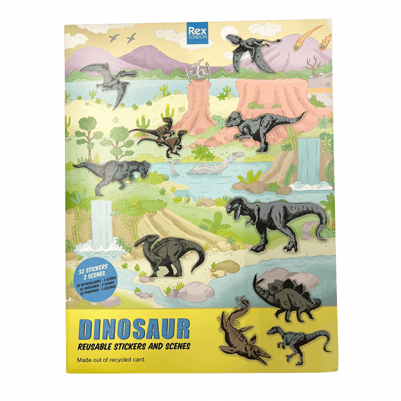 Prehistoric Land Reusable Stickers And Scenes
