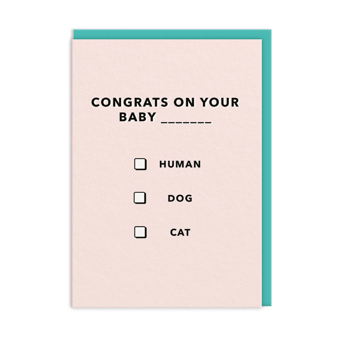 Congrats On Your Baby INSERT HERE Greeting Card