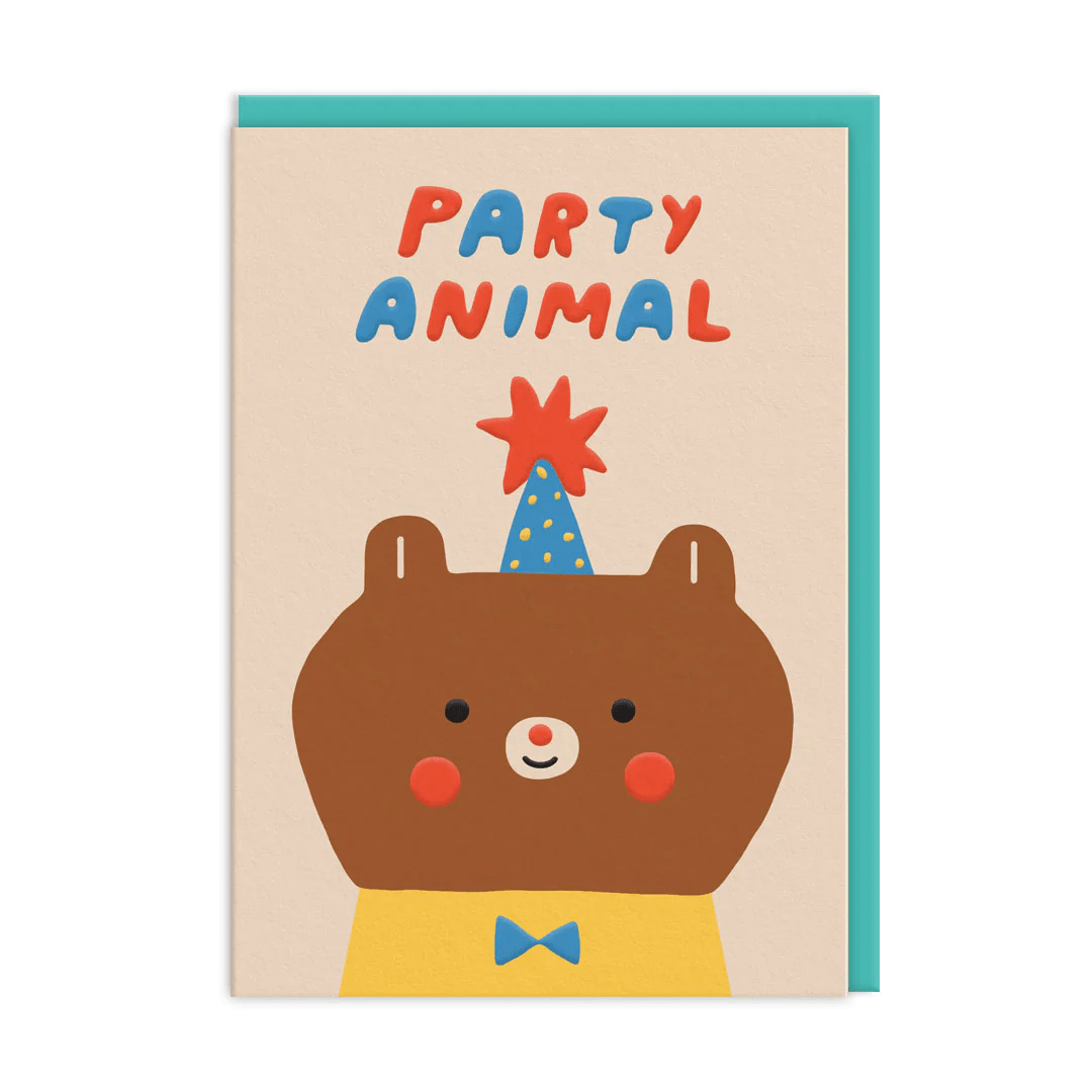 Party Animal Bear Card