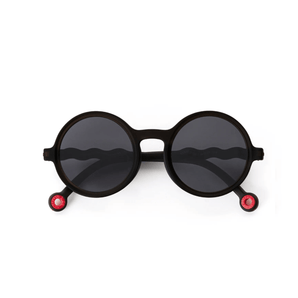 Junior Round Sunglasses - Squid Black - Bimbo Concept