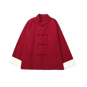 Kung Fu Suit Set - Burgundy - Bimbo Concept