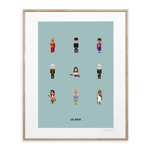 LE DUO PLANCHE PEACEMAKERS 40X50 CM - Bimbo Concept