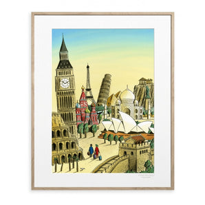 Loustal Paradis Pour Touristes 40X50 CM - Bimbo Concept