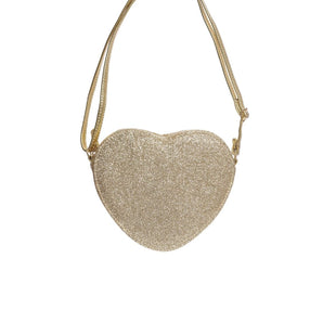 Love Heart Gold Glitter Bag - Bimbo Concept