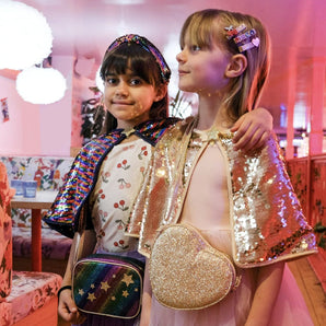 Love Heart Gold Glitter Bag - Bimbo Concept