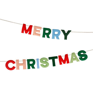 Merry Christmas Felt Garland - Bimbo Concept