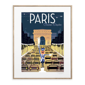 Monsieur Z Paris Champs Elysees 40X50 CM - Bimbo Concept