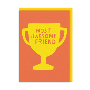 Most Awesome Friend Greeting Card - Bimbo Concept