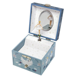 Musical Cube Box Swan Lake - Blue - Bimbo Concept