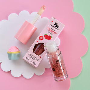 Natural Kids Lip Gloss Wands - Strawberry Cupcake - Bimbo Concept