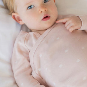 Newborn Onesie LS Seashell Pink - Bimbo Concept