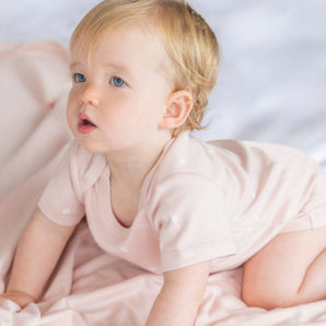 Newborn Onesie SS Seashell Pink - Bimbo Concept