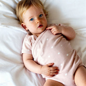 Newborn Onesie SS Seashell Pink - Bimbo Concept