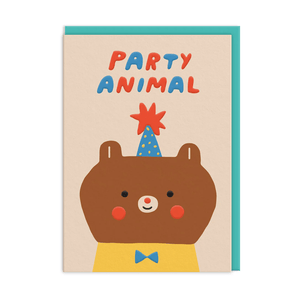 Party Animal Bear Card - Bimbo Concept