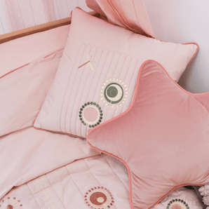 Pink Blossom Organic Cotton Cushion Cover - Bimbo Concept