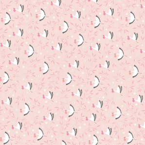 Pink Storks Flat Wrap - Bimbo Concept