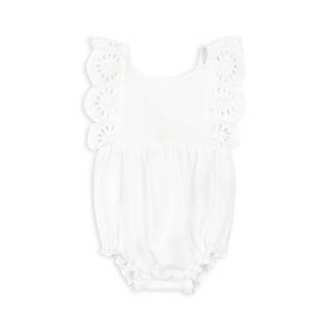 Posey Romper - Optic White - Bimbo Concept