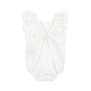 Posey Romper - Optic White - Bimbo Concept