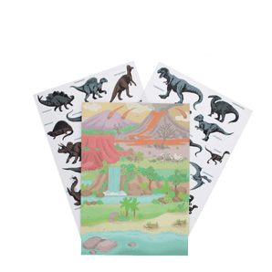 Prehistoric Land Reusable Stickers And Scenes - Bimbo Concept