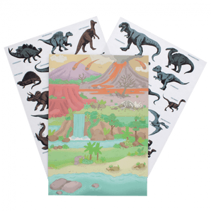 Prehistoric Land Reusable Stickers And Scenes - Bimbo Concept
