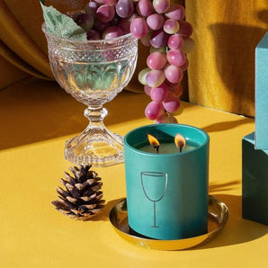 Prosecco Vert Deco Holiday Candle - Bimbo Concept