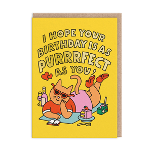 Purrrfect As You Birthday Card - Bimbo Concept