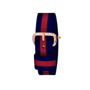 Red Stripe Strap Rose Gold Buckle - Bimbo Concept