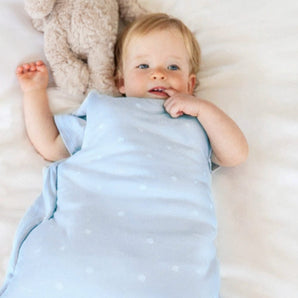 Reversible Sleeping Bag 0.5 TOG Seashell Blue - Bimbo Concept