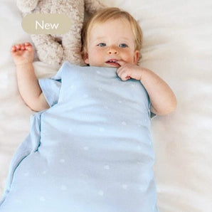 Reversible Sleeping Bag 0.5 TOG Seashell Blue - Bimbo Concept