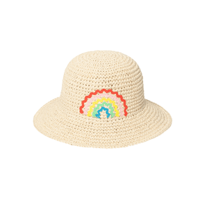 Ric Rac Rainbow Straw Bucket Hat - Bimbo Concept