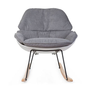 Rocking Lounge Chair White/Grey - Bimbo Concept