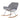 Rocking Lounge Chair White/Grey - Bimbo Concept