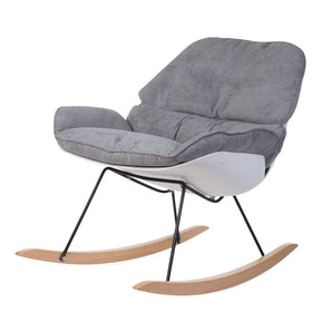 Rocking Lounge Chair White/Grey - Bimbo Concept