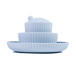 Seashell Mealtime Essential Set - Blue - Bimbo Concept