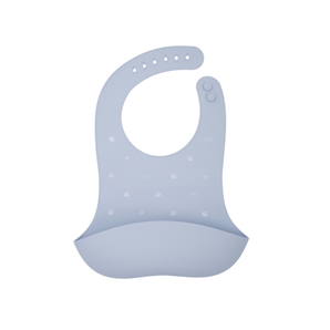 Seashell Silicone Bib - Blue - Bimbo Concept