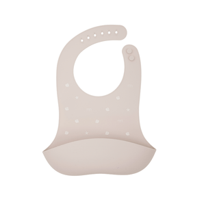 Seashell Silicone Bib - Sand - Bimbo Concept