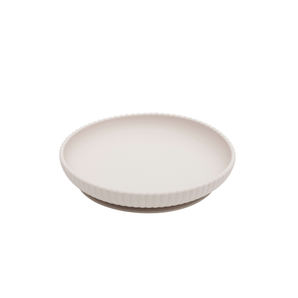 Seashell Silicone Plate With Suction - Sand - Bimbo Concept
