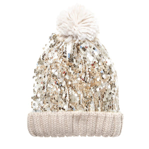 Shimmer Sequin Knitted Hat - Bimbo Concept