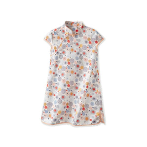 Short Sleeve CheongSam - Japanese Dots - Bimbo Concept