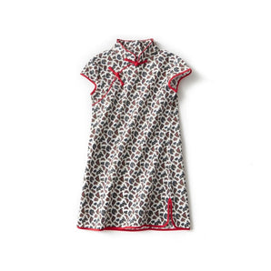Short Sleeve CheongSam - Paisley Pattern - Bimbo Concept