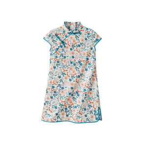Short Sleeve CheongSam - Puppy Pattern - Bimbo Concept