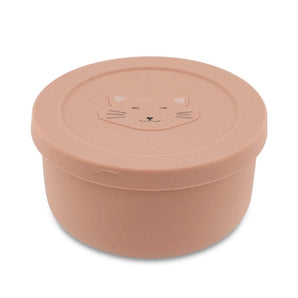 Silicone snack pot with lid - Mrs. Cat - Bimbo Concept