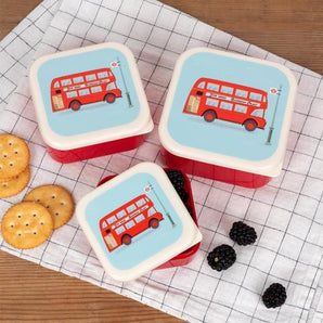 Snack boxes (set of 3) - TfL Routemaster Bus - Bimbo Concept