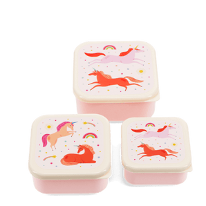 Snack Boxes (set of 3) - Unicorn - Bimbo Concept