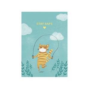 Stay Safe Postcard - Bimbo Concept