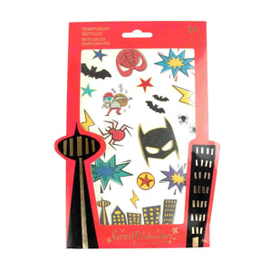 Superhero Tattoo Sheet (20 pcs) - Bimbo Concept