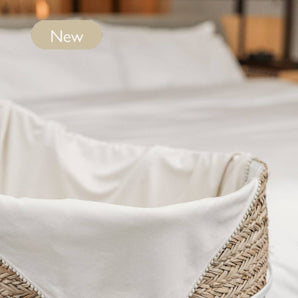 Bamboo Organic Cotton Swaddle Blanket - Safari Sand