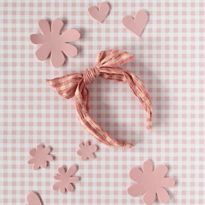 Taylor Gingham Tie Headband - Bimbo Concept
