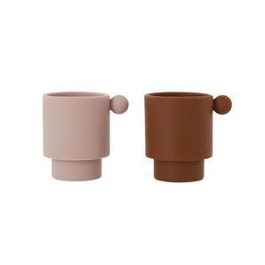 Tiny Inka Cup - Caramel / Rose - Pack of 2 - Bimbo Concept